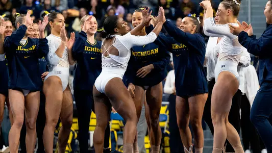 Women's Gymnastics Team Celebration