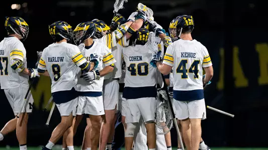 Men's Lacrosse Team Celebration