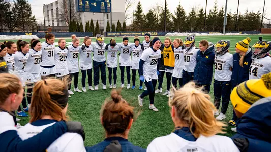 Women's Lacrosse Team Huddle