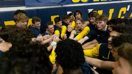 Men's Gymnastics Team Huddle