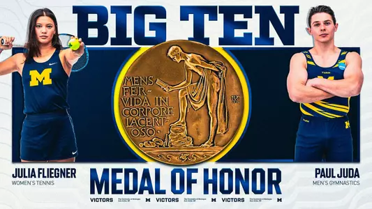 2025 Big Ten Medal of Honor - Julia Fliegner, Paul Juda