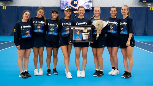 Women's Tennis 2025 Senior Day Team Photo