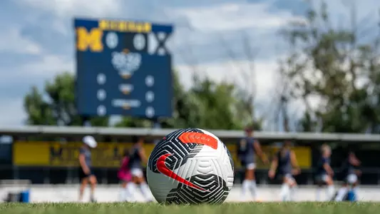 Women's Soccer Ball and Scoreboard