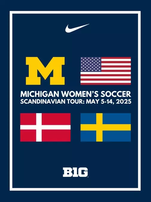 Michigan Women's Soccer: Scandinavian Tour header