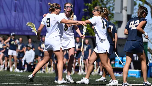 Women's Lacrosse Goal Celebration