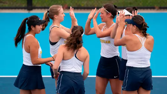 Women's Tennis Team Celebration