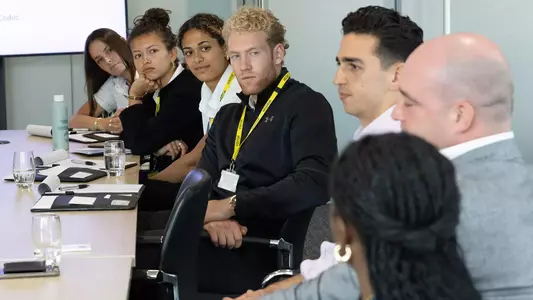Josh Eernisse, center - U-M International Career Venture