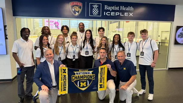 Right: Garrett Schifsky (Michigan Athletics)