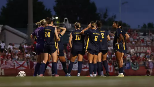 Women's Soccer Team Huddle