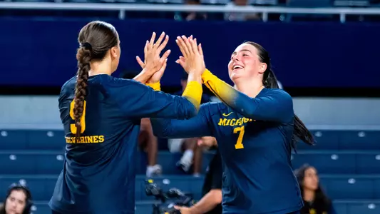 Ella Demetrician, left, and Morgan Burke