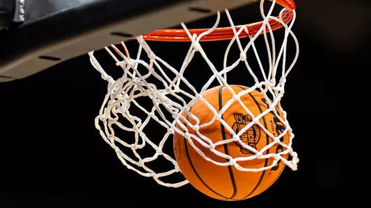 Men's Basketball Ball Through Net