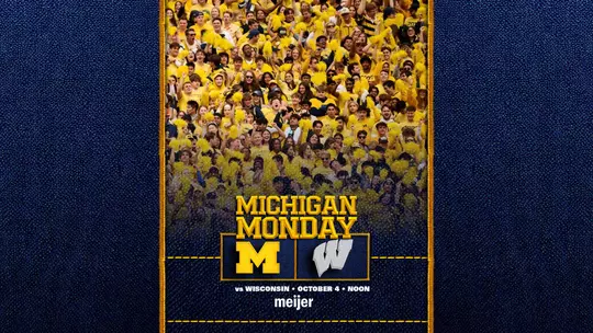 Michigan Monday graphic vs. Wisconsin