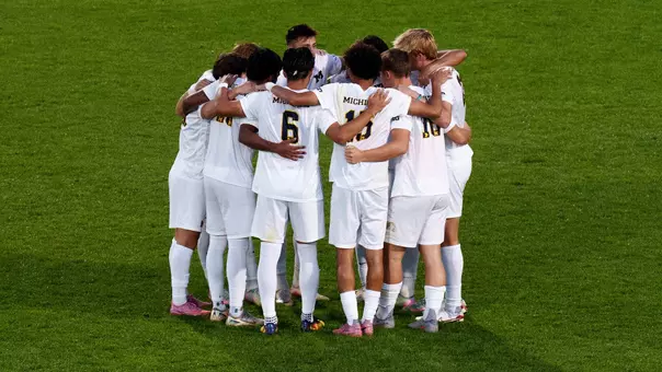Men's Soccer Team Huddle