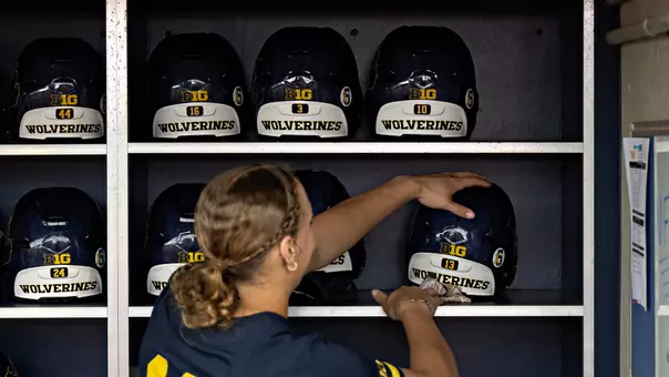 Softball Helmet Rack