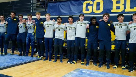 Men's gymnastics pre meet lineup