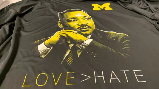 Michigan Men's Basketball MLK Promotional Shirt