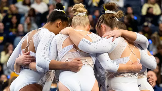 Women's Gymnastics Team Huddle