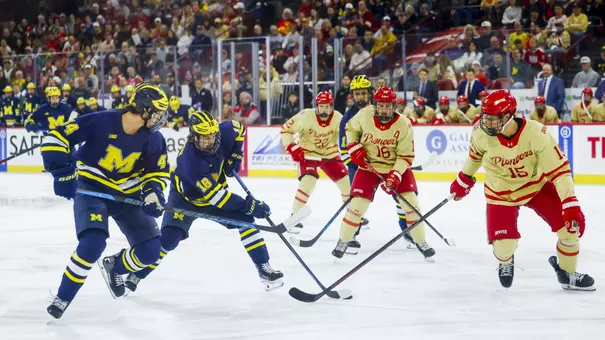 Will Horcoff, left, and Jayden Perron