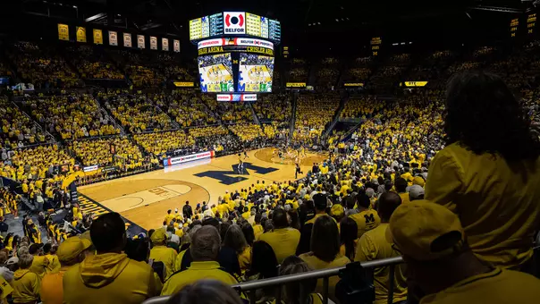 Crisler Center Crowd Wearing Maize