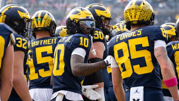 Football Pregame Huddle vs. Indiana