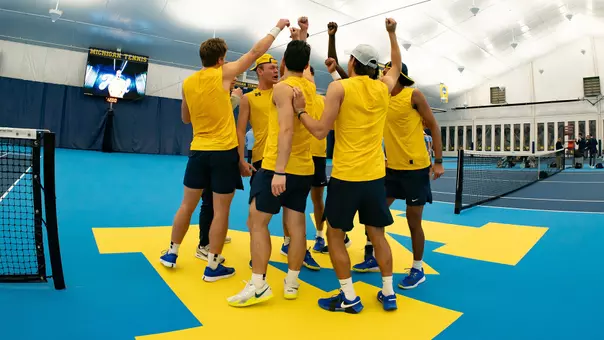 Men's Tennis Team Celebration