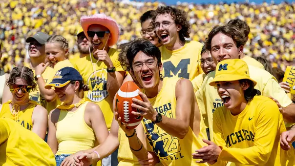 Michigan football student section crowd generic