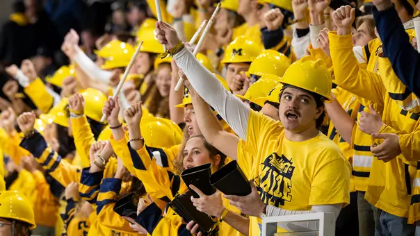 Ice hockey student section crowd generic