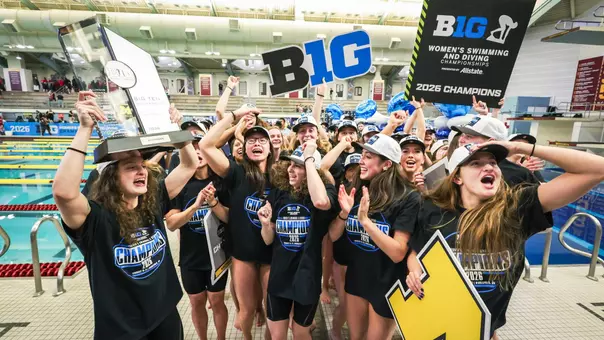Women's Swimming and Diving Big Ten Champions