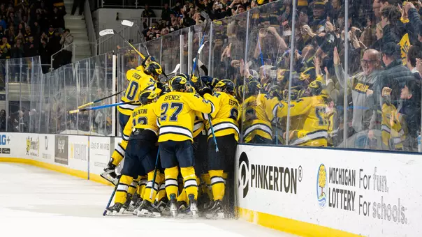 Ice Hockey OT Goal Celebration vs. Michigan State