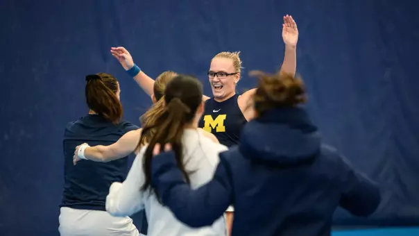 Michigan Women's Tennis Celebration