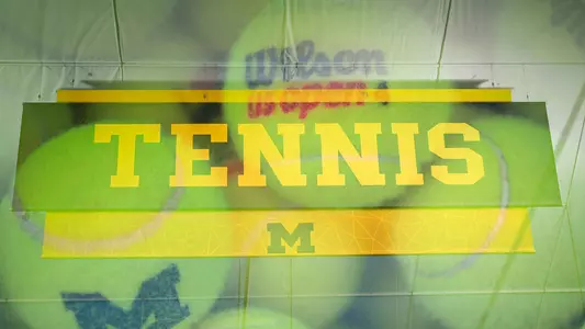 Women's Tennis Sign and Balls Double Exposure