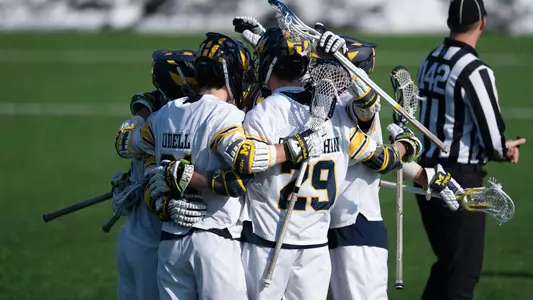 Michigan Men's Lacrosse Huddle