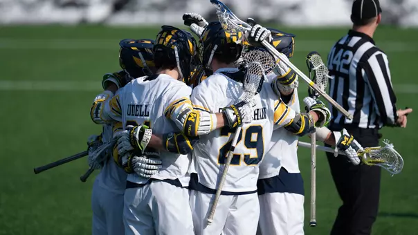Michigan Men's Lacrosse Huddle