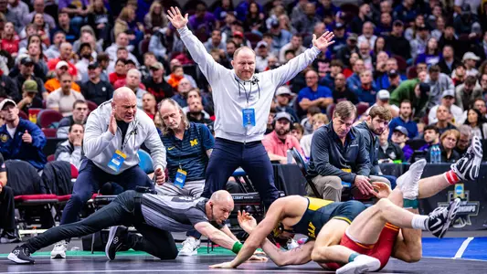 Wrestling Coaches Cheering