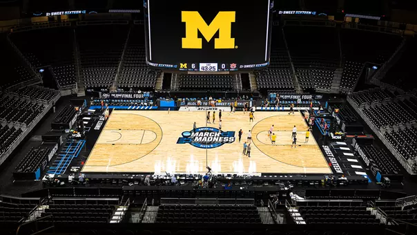 Men's basketball March Madness NCAA Tournament court