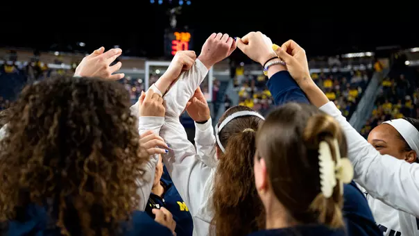 Women's Basketball Team Huddle