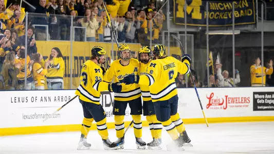 Ice Hockey Group Celebration