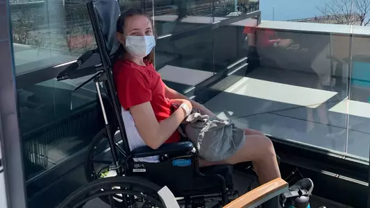 Caylie McMahon Feature - In Wheelchair