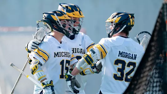 Men's Lacrosse Group Huddle