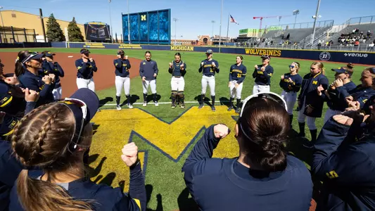 Softball Team Huddle