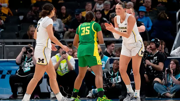 Macy Brown, left, and Ashley Sofilkanich, right