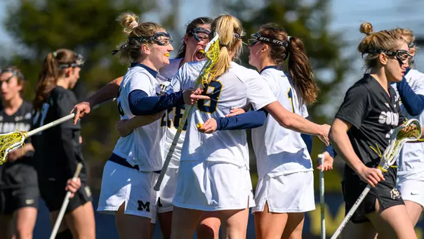 Michigan Women's Lacrosse Celebration