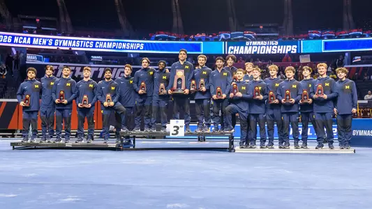 Men's Gymnastics 2026 NCAA Championships Third-Place Podium