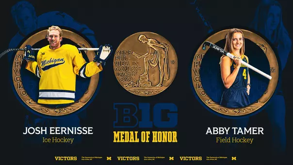 Josh Eernisse and Abby Tamer Big Ten Medal of Honor Recipients for 2026