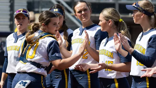 Softball pregame starting lineup team
