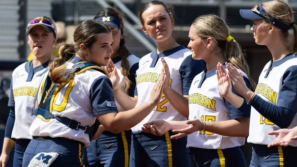 Softball pregame starting lineup team