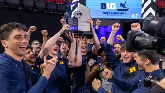 Men's Gymanstics 2026 Big Ten Champions Trophy Celebration