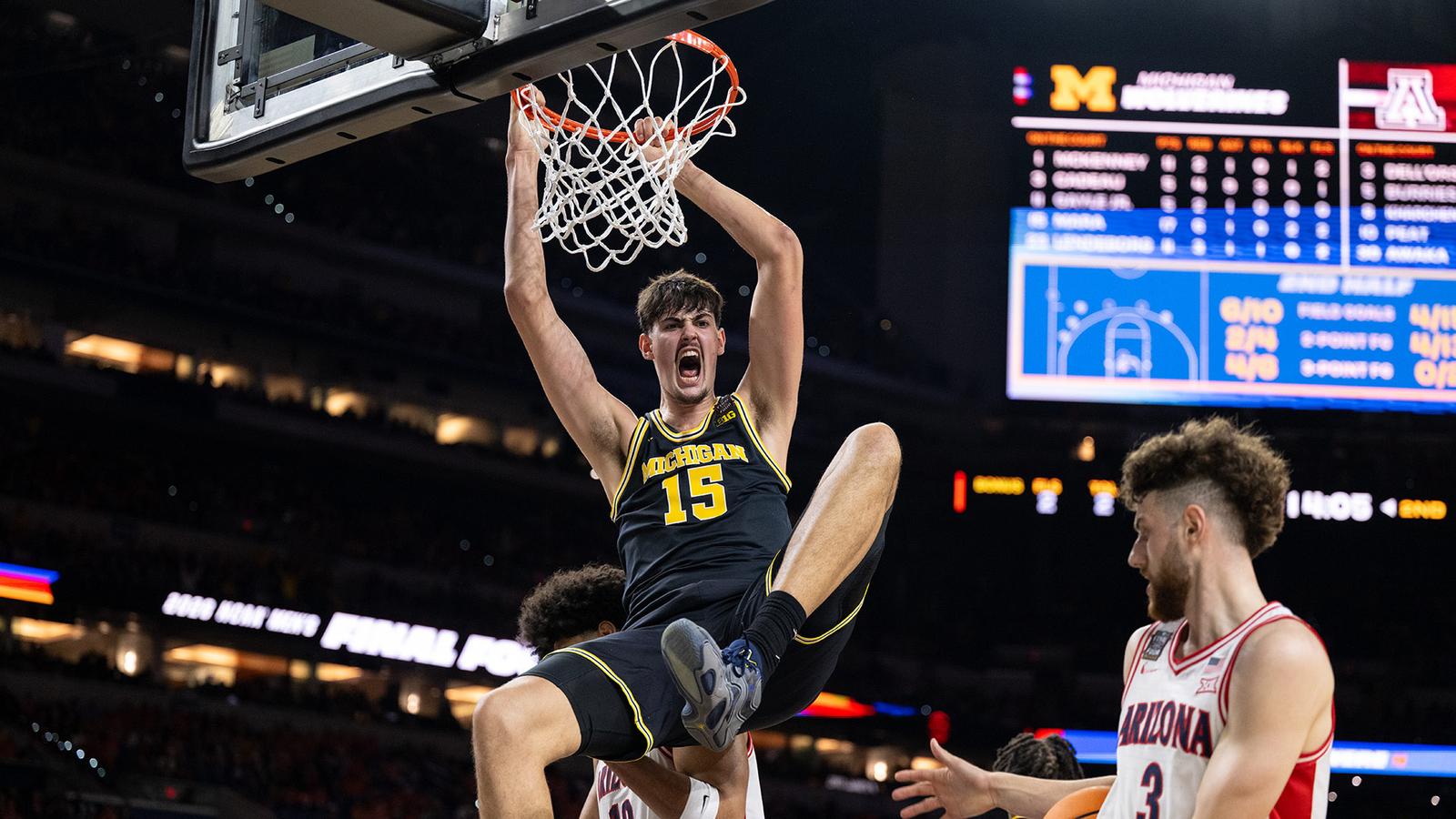 U-M Dominates No. 2 Arizona, Advances to First NCAA Tournament Title Game Since 2018 - University of Michigan Athletics