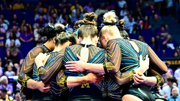 Women's Gymnastics Team Huddle