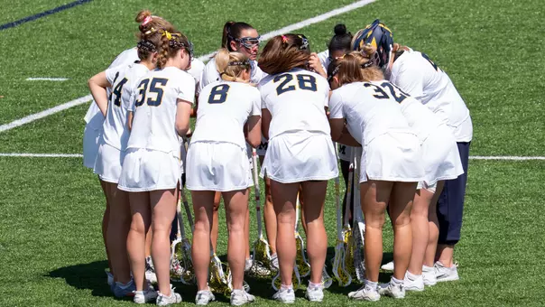 Michigan Women's Lacrosse Huddle